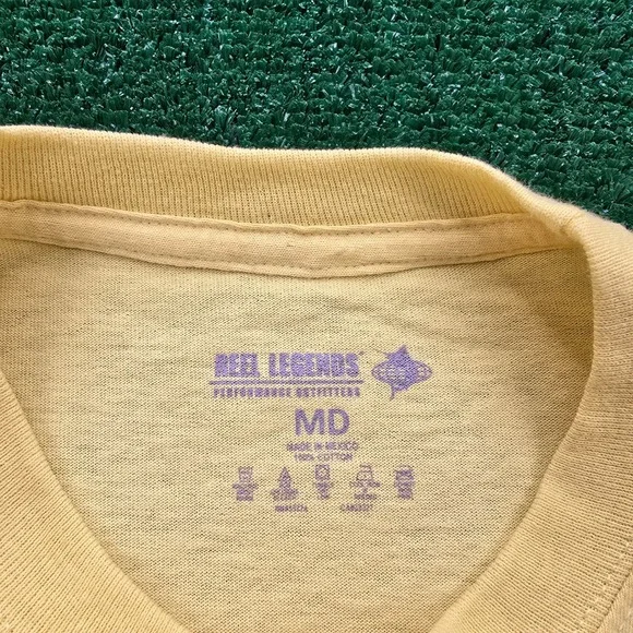 Reel Legends Tshirt Mens Medium Yellow Redfish Florida Graphic Tee Fishing NWT - Picture 7 of 7